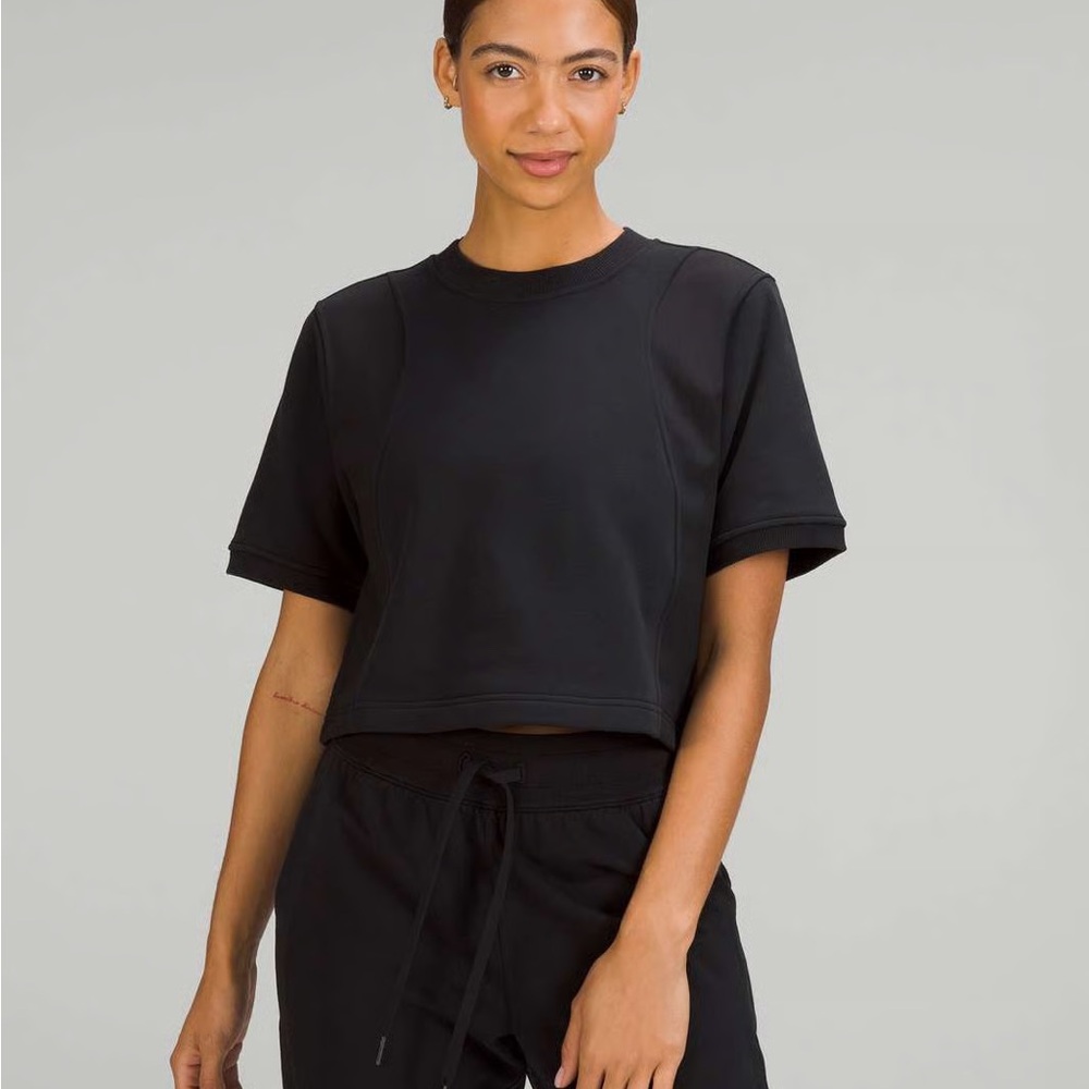Lululemon Athletica Cotton Terry + Swift Cropped Top